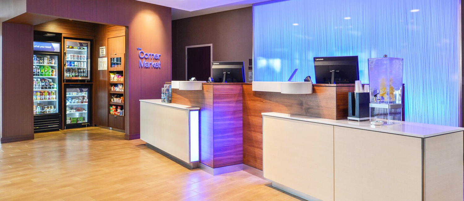 Front desk with friendly staff