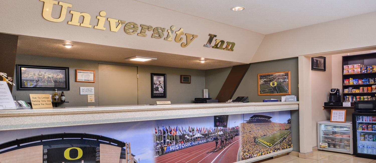 Front desk with friendly staff